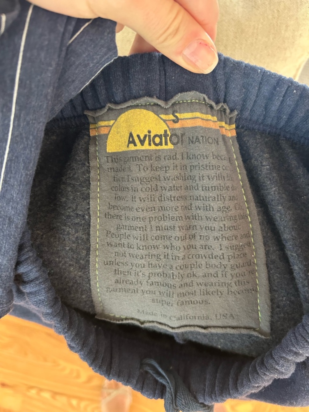 Aviator Nation 5 Stripe Sweatpants, S - Picture 4 of 4